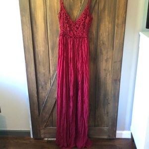Gorgeous Burgundy Red Long Dress